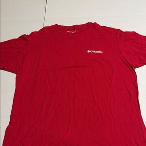 Columbia Men's Bright Red Short Sleeve Tee